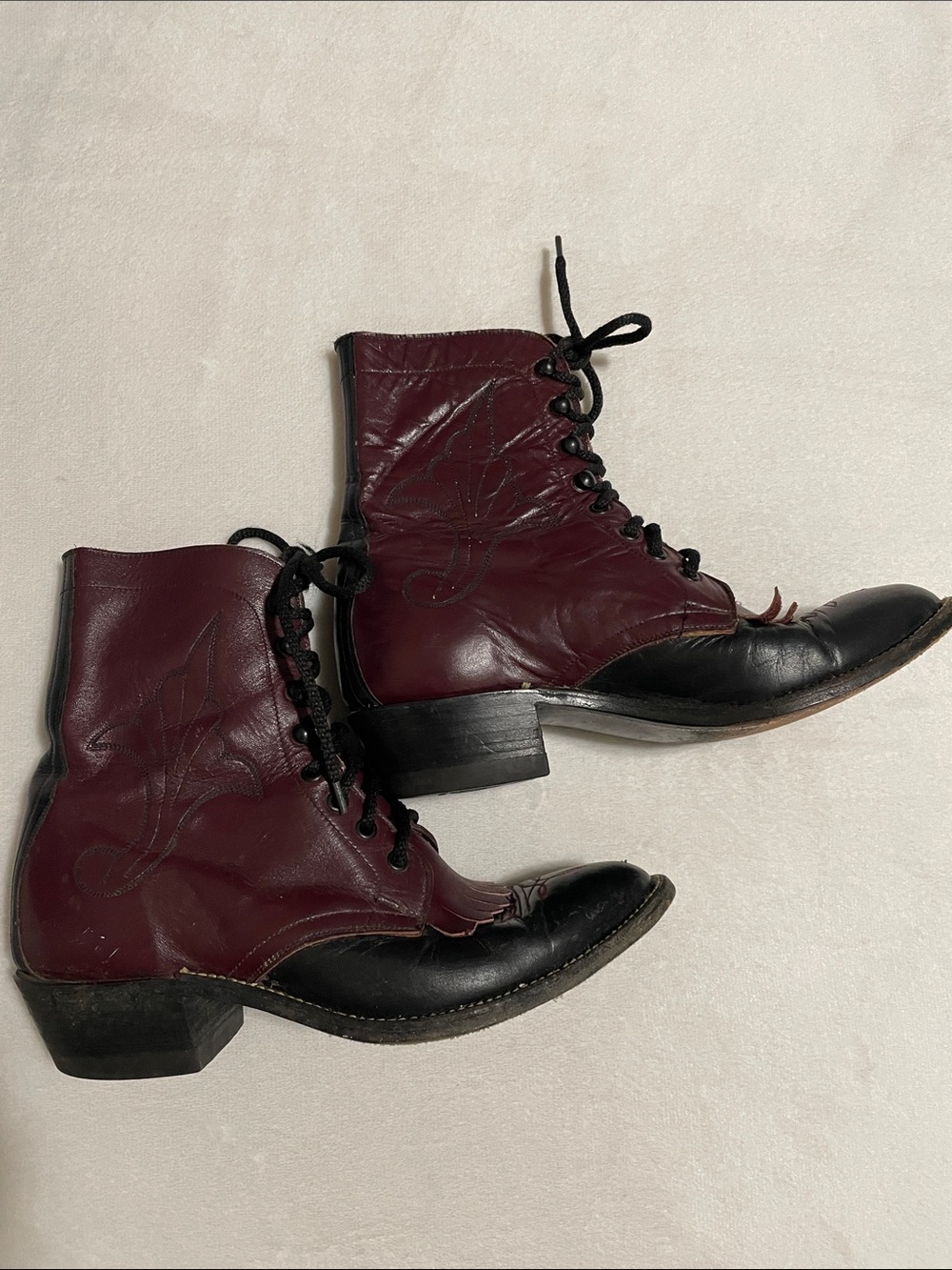 Rare Vintage Two Toned Roper Boots Size 8
